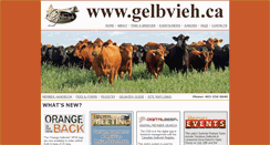 Desktop Screenshot of gelbvieh.ca